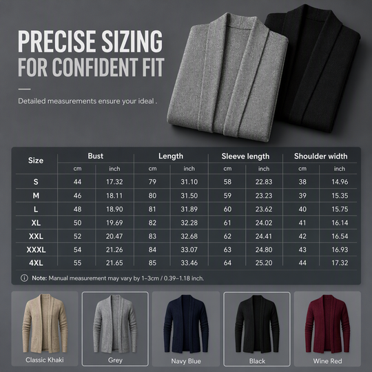 🎉This Week's Special Sales - 50% OFF✨Men's Knit Long Cardigan Jacket💝Best Gift For Him