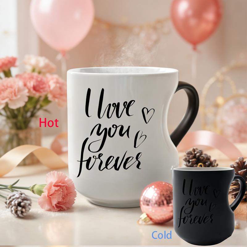 🎁Neuheiten 2026 – 30 % Rabatt💥Keramikbecher mit herzförmigem Henkel und Farbwechsel zum Valentinstag ☕