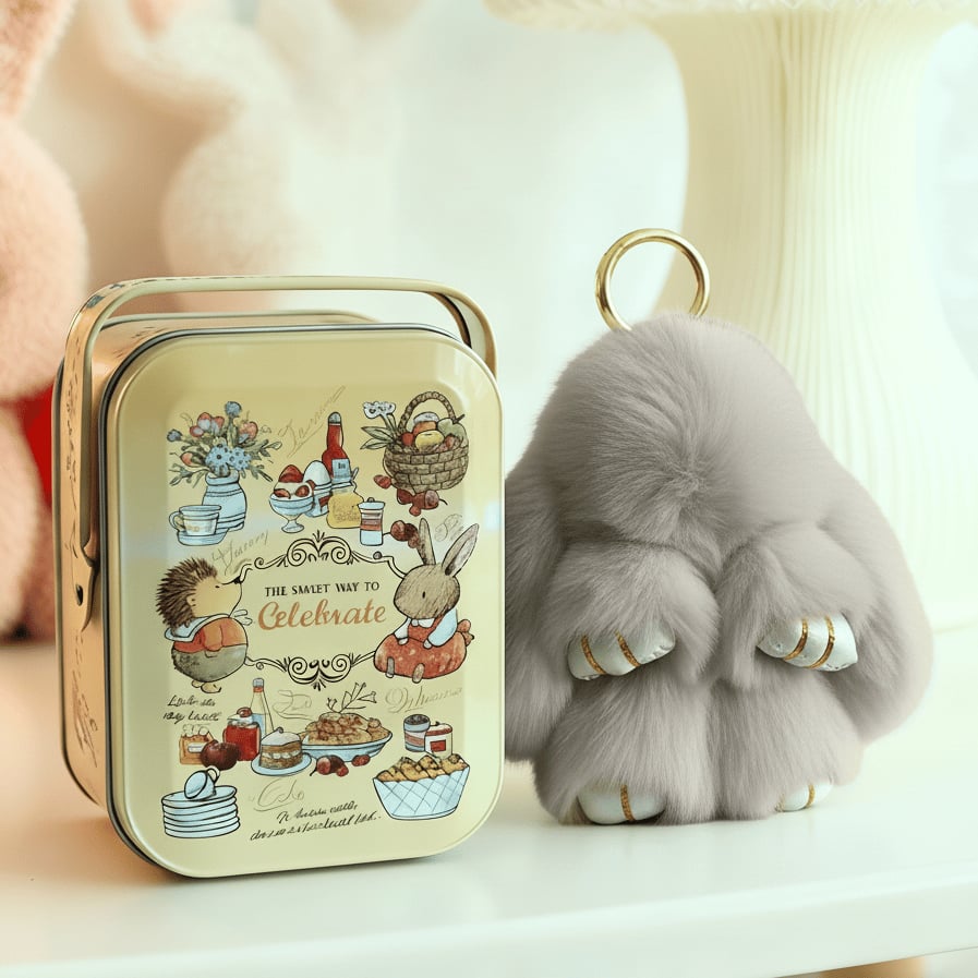 🏆LIMITED TIME SPECIAL SALE 30% OFF🐰 Handmade Soft Bunny PomPom Charms