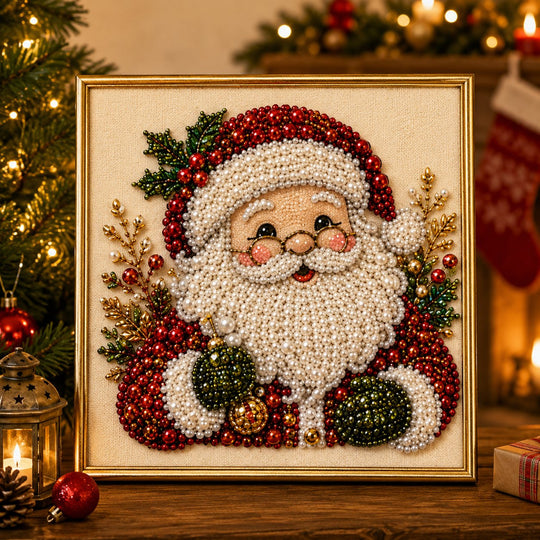 📢📢 50% OFF NOW !!🎄Christmas Pearl Diamond Art Hanging Ornament Kit | Resistant Non-Fading Pearl Beads DIY Handmade Holiday Hanging Decor 🎅💎