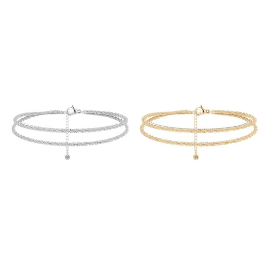 ⏰🔥LIMITED TIME: BUY 1 GET 1 FREE! 🥰 Dainty Layered Waterproof Anklet – Perfect Gift for Your Loved One 💖✨