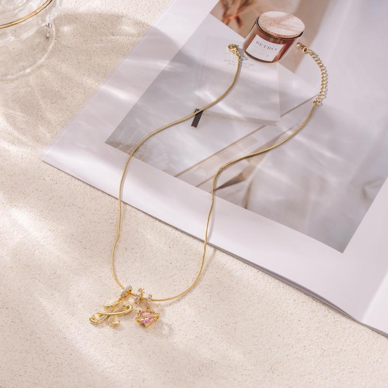 💖Last Day Huge Discount✨3-Layering Initial A-Z Letter Pendant Necklaces🎀
