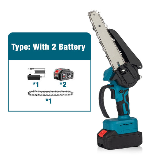 🎁2026 New Arrivals 50% OFF💥6-inch Cordless Mini Chainsaw with 2 Batteries🌲