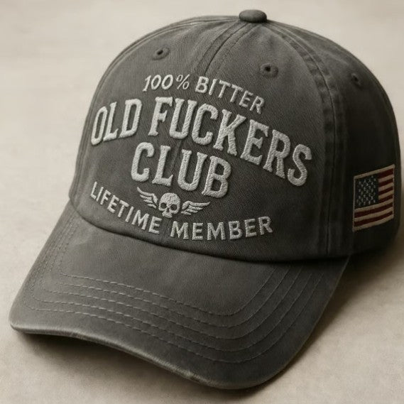 Vintage Distressed "Old Club" Lifetime Member Cap