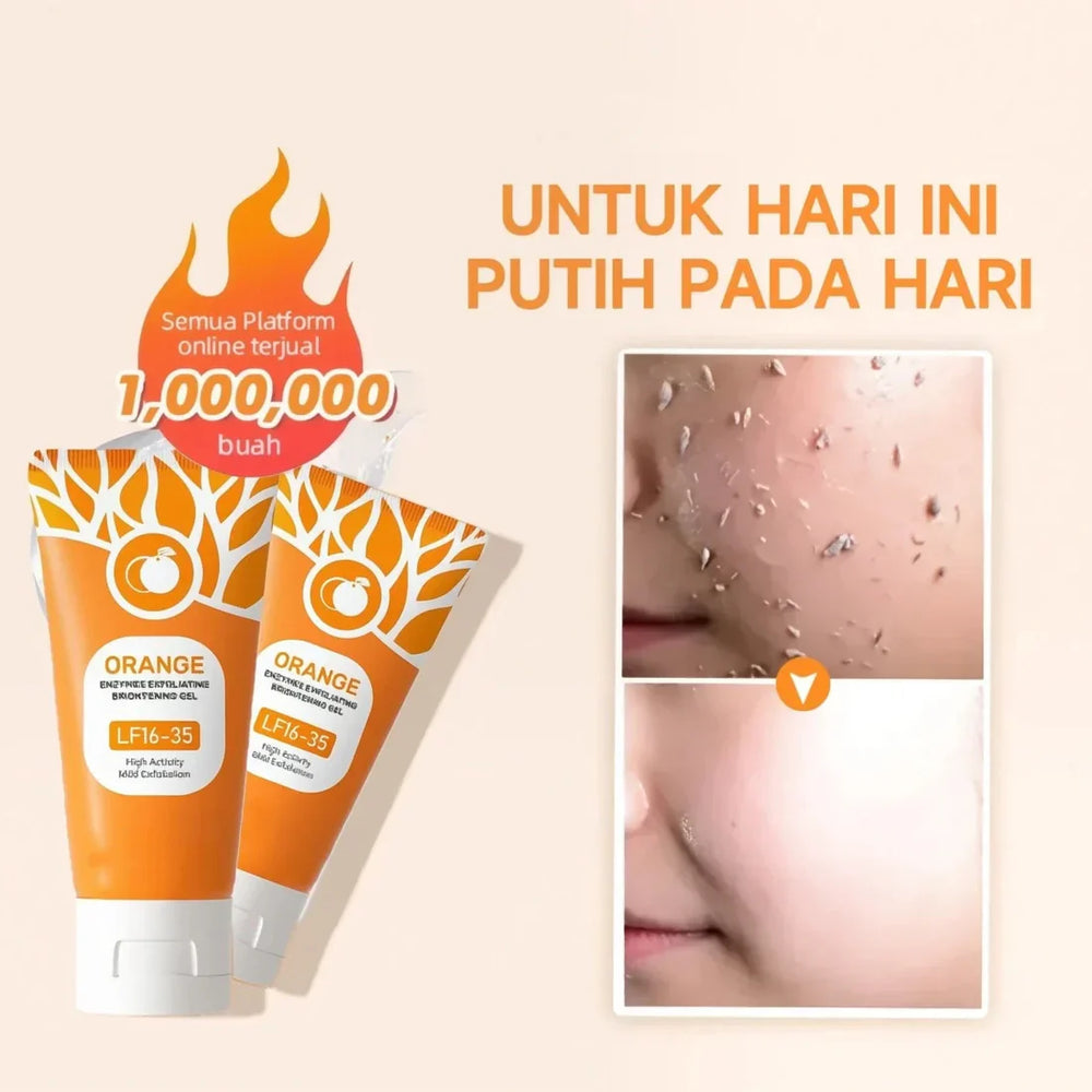 🔥Orange Enzyme Exfoliating Gel — The Gentle Miracle Your Skin Has Been Crying Out For
