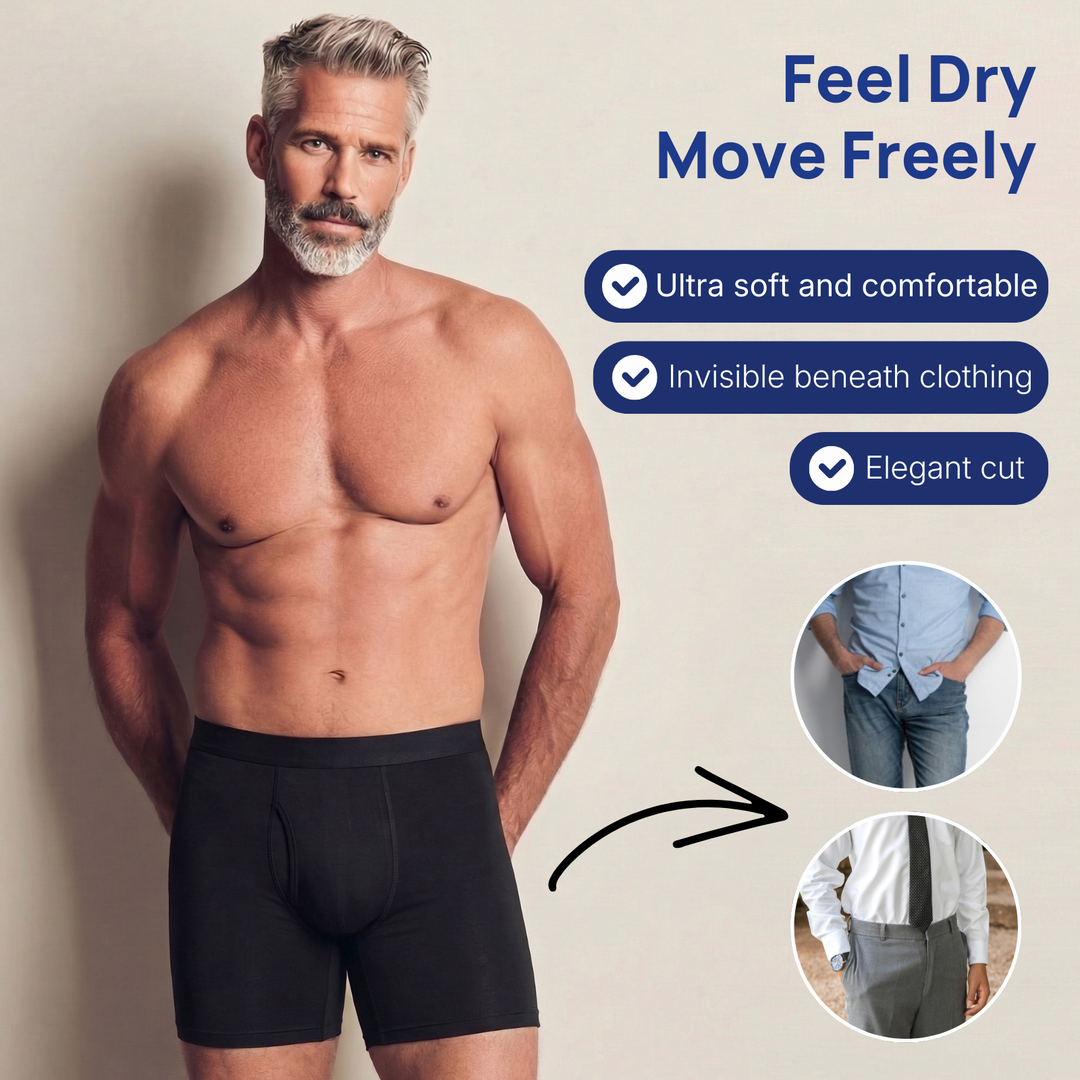 ⏰️Time-Limited Special ！💙 Men’s Ultra-Absorbent Incontinence Boxer Briefs ✨ Comfortable Fit, Discreet Protection & All-Day Confidence