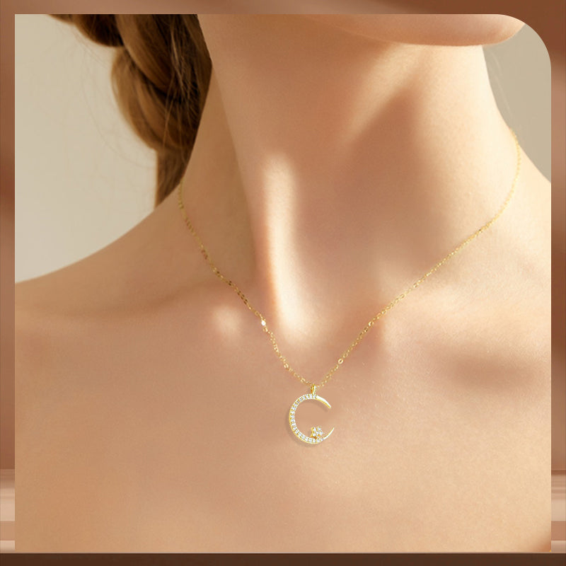 🔥Gift For Women💕Bright Night: Moon Star Necklace（50% OFF）