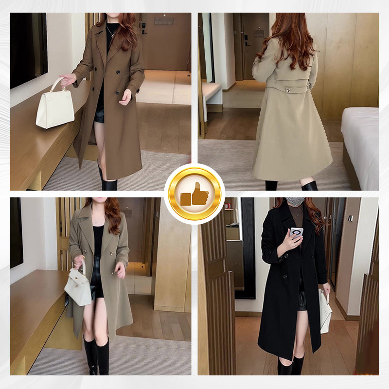 ⏳Limited-time 50% off⏰Women's Elegant Warm Trench Coat🧥