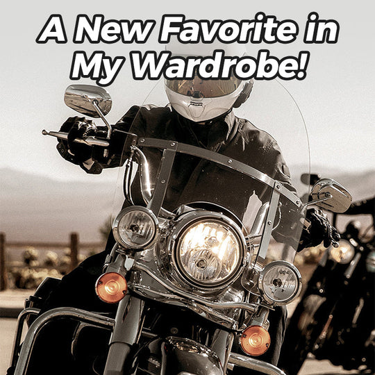 💥Chaqueta de coiro Fliwos® Tough Vibe para home: deseño axustado, ferraxes retro para motociclistas & Looks informais