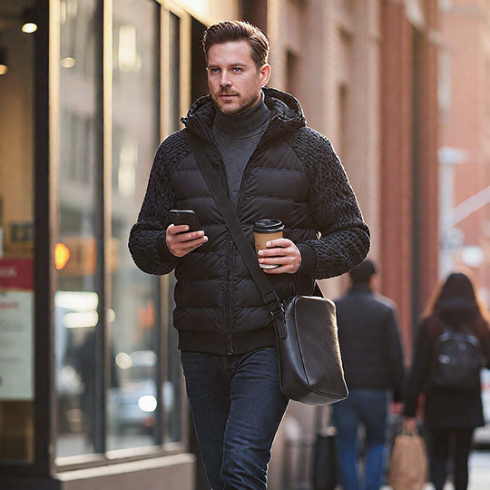 🔥Trending Now |Men's Windproof Padded & Hooded Jacket