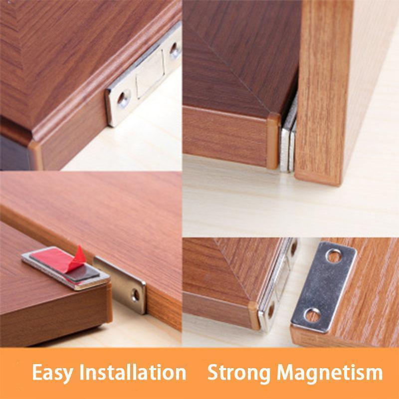 🚪🧲 LIMITED-TIME 50% OFF! 6-Piece Ultra-Thin Magnetic Door Catch Set – No-Drill Installation, Strong Hold & Stainless Steel Design 🏠