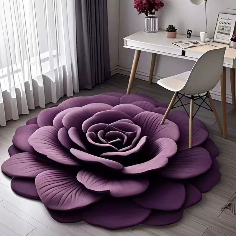 Floral Plush & Diatomaceous Earth Floor Mat
