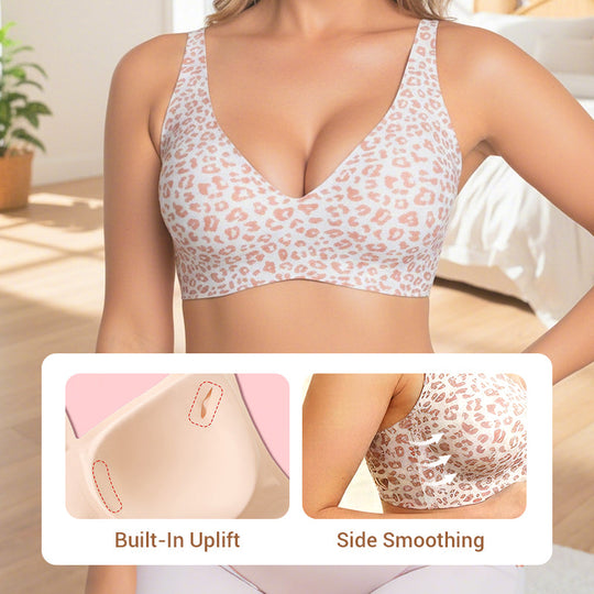 ⏳LAST DAY SALE 50% OFF💕Womens Comfortable Wireless Bralettes Seamless Deep V Everyday Bra