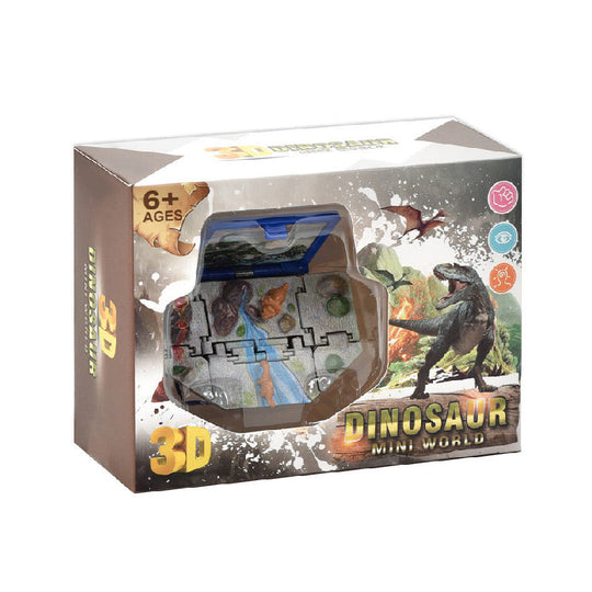 3D Foldable Dinosaur Castle Book Keychain