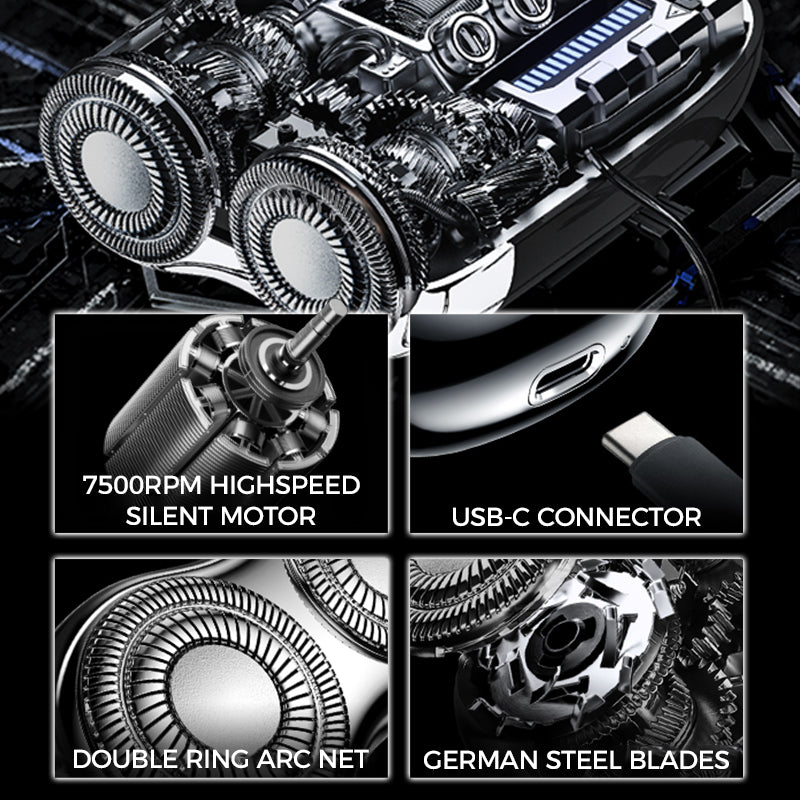 ✨HOT SALE✨2025 New Upgraded Mini Men's Shaver, Rechargeable Waterproof Compact Electric Shaver