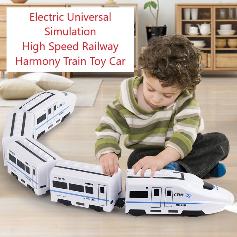 💖2025 Merry Christmas Sale💖Electric Universal Simulation High Speed Railway Harmony Train Toy