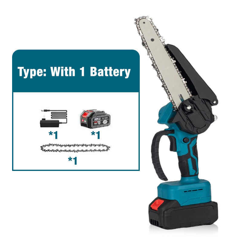 🎁2026 New Arrivals 50% OFF💥6-inch Cordless Mini Chainsaw with 2 Batteries🌲