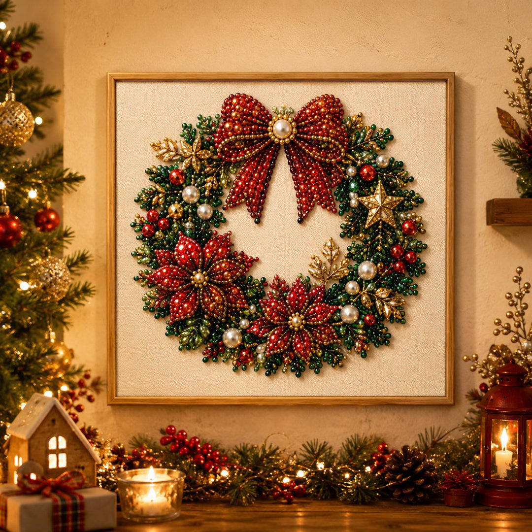 📢📢 50% OFF NOW !!🎄Christmas Pearl Diamond Art Hanging Ornament Kit | Resistant Non-Fading Pearl Beads DIY Handmade Holiday Hanging Decor 🎅💎