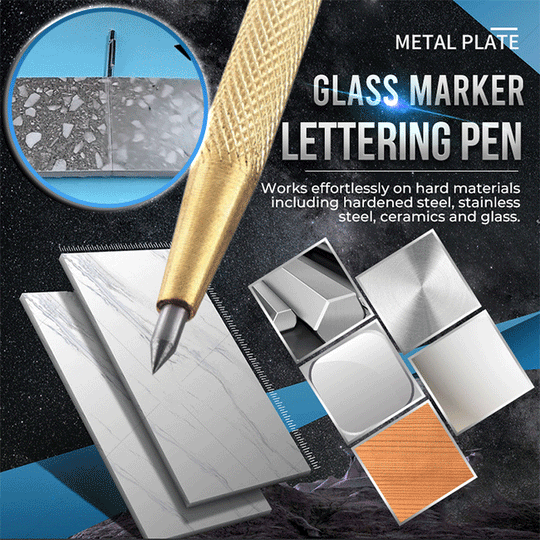 Metal Plate Glass Marker Lettering Pen