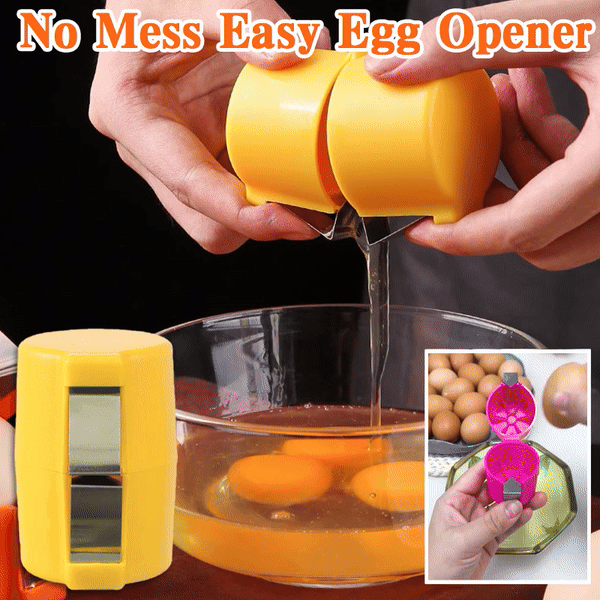🍳🥚 30% OFF! Practical Egg Shell Opener – Clean Crack, No Mess, Works on All Sizes