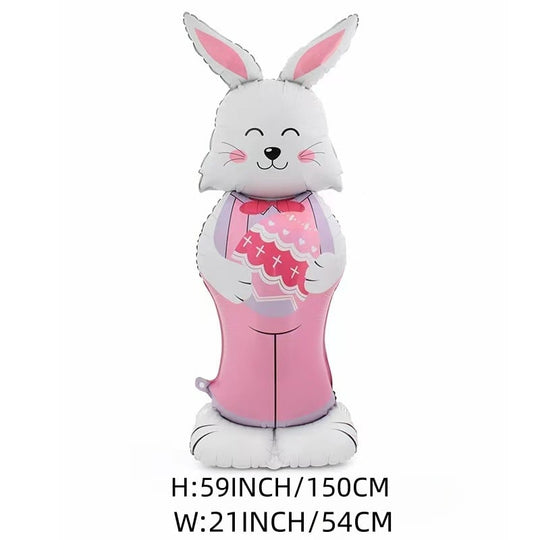 🎁Easter Early Bird Sale🐰Giant 3D Standing Bunny Balloon Self-Supporting Festive Cheer
