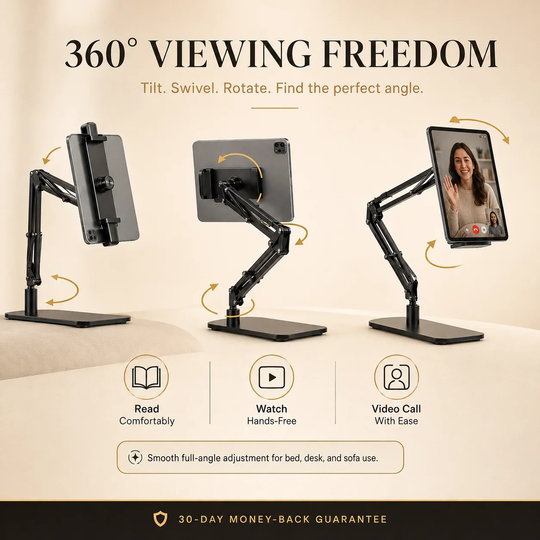 🔖 LIMITED-TIME 50% OFF! ⚡ Hidden Bedside Retractable Phone & Tablet Holder🛏️