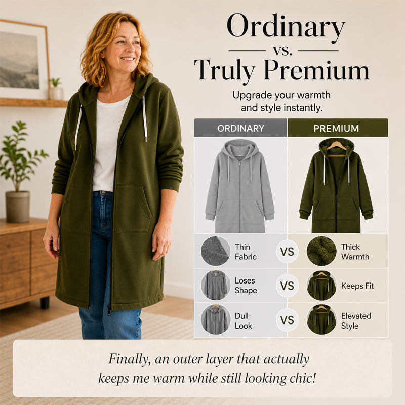 ⏰This week's Hot Sales - 50% Off🍂 Women's Casual Zip-Up Hoodie Jacket – Autumn Lightweight Everyday Coat 🧥✨