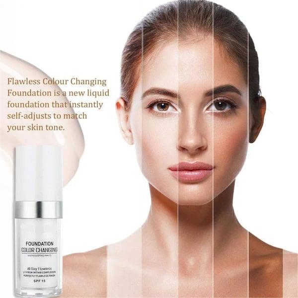 🎁 KÖP 1 FÅ 1 GRATIS! ✨ Färgförändrande foundation för mogen hud - Felfri täckning, naturligt utseende & Långvarig återfuktning 💧💄