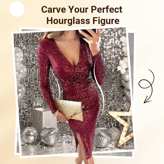 🎅🎄Christmas Hot Sales 50% OFF🔥✨New Arrival✨Sexy Sequin Body-con Dress