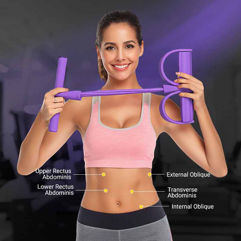 ✨2025 Hot Sale🔥32 Fitness Resistance Bands-4 Tube Pedal Ankle Puller