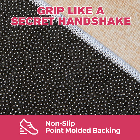 Floral Plush & Diatomaceous Earth Floor Mat