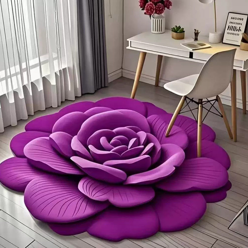 Floral Plush & Diatomaceous Earth Floor Mat