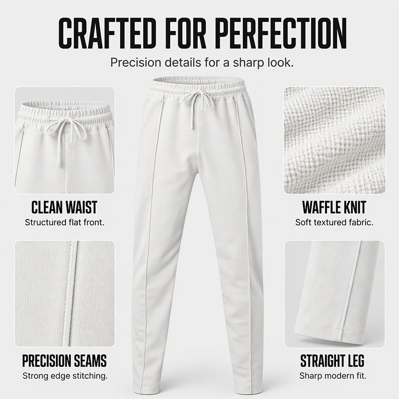 🏷️ Easy Fit, Everyday Style | Men's Drawstring Straight-Leg Pants