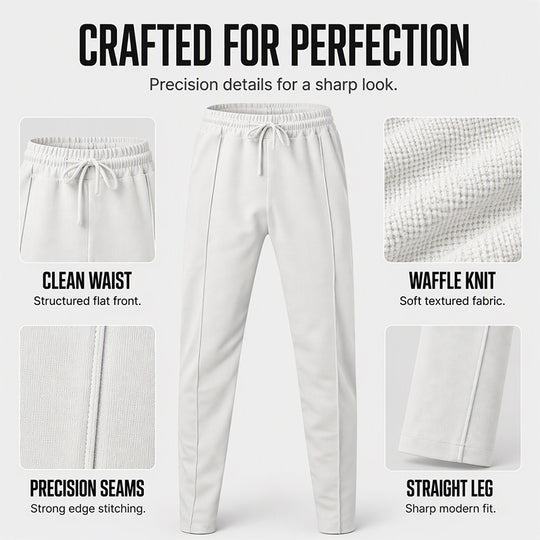 🏷️ Easy Fit, Everyday Style | Men's Drawstring Straight-Leg Pants