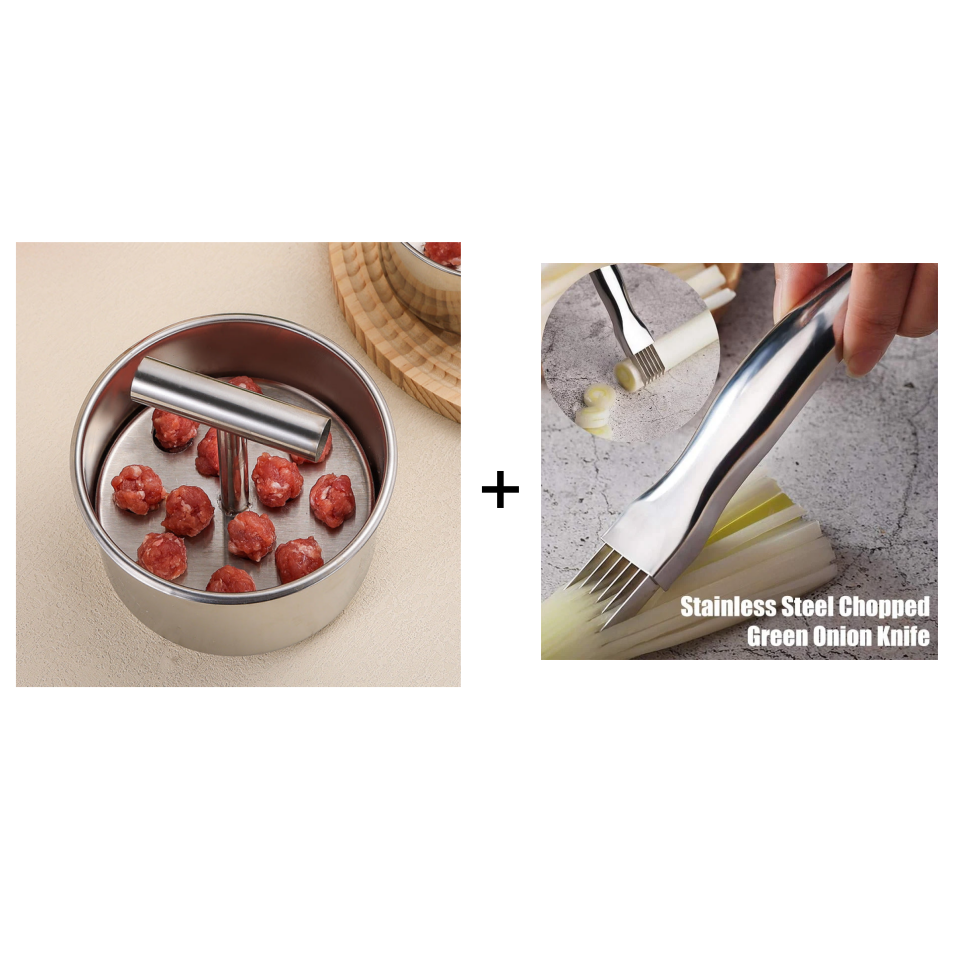🥳2026 HOT SALE🥳💞50K+ SOLD! 🍲✨ 30% OFF! Stainless Steel Meatball Mould – 304 stainless steel, rust-resistant & long-lasting. 6 or 12 holes – perfectly uniform meatballs every time! 🥩💪