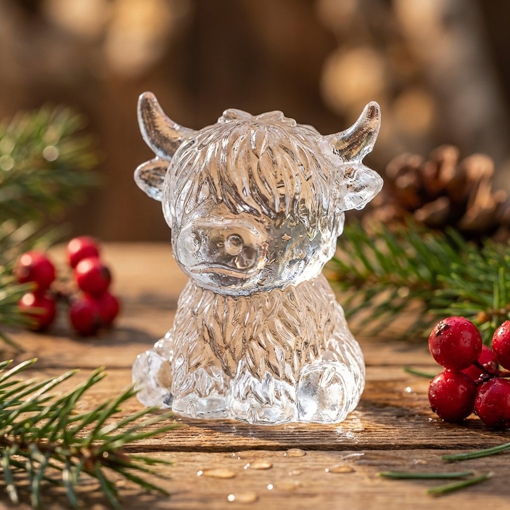 🎁💥PRIX SPÉCIAL DERNIER JOUR !🐮 Moule à glaçons Mini Vache des Highlands – Glaçons 3D mignons pour boissons et fêtes &  Cadeaux