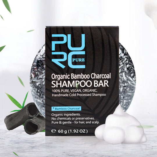 🤲Handmade Bamboo Charcoal Natural Shampoo Soap |🌱 Seedlings extracts nourish the hair roots|🧘‍♂️Eastern Philosophy of Health and Wellbeing