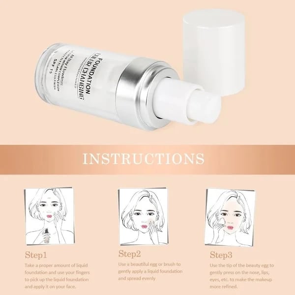 🎁 KÖP 1 FÅ 1 GRATIS! ✨ Färgförändrande foundation för mogen hud - Felfri täckning, naturligt utseende & Långvarig återfuktning 💧💄