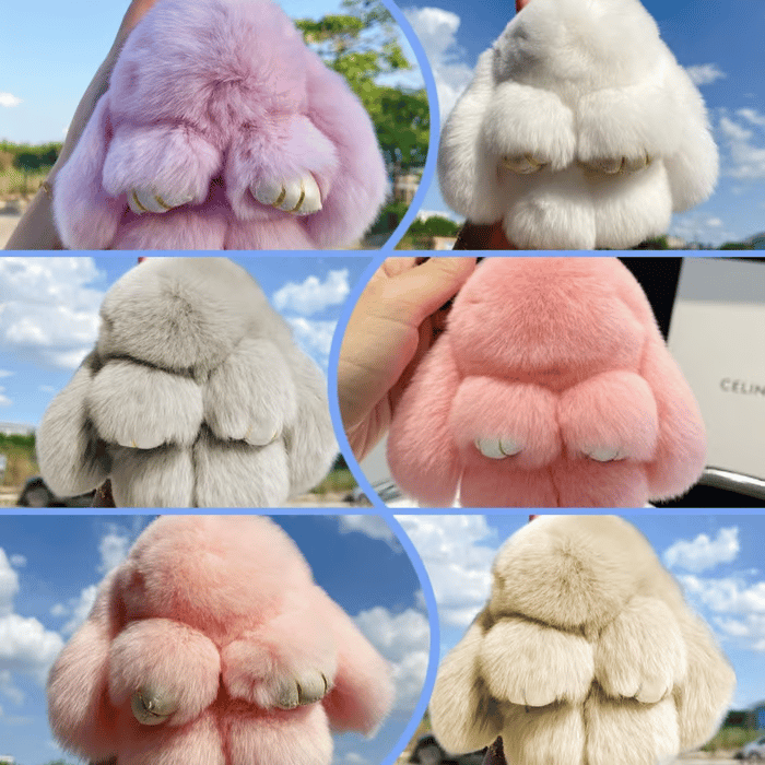 🏆LIMITED TIME SPECIAL SALE 30% OFF🐰 Handmade Soft Bunny PomPom Charms