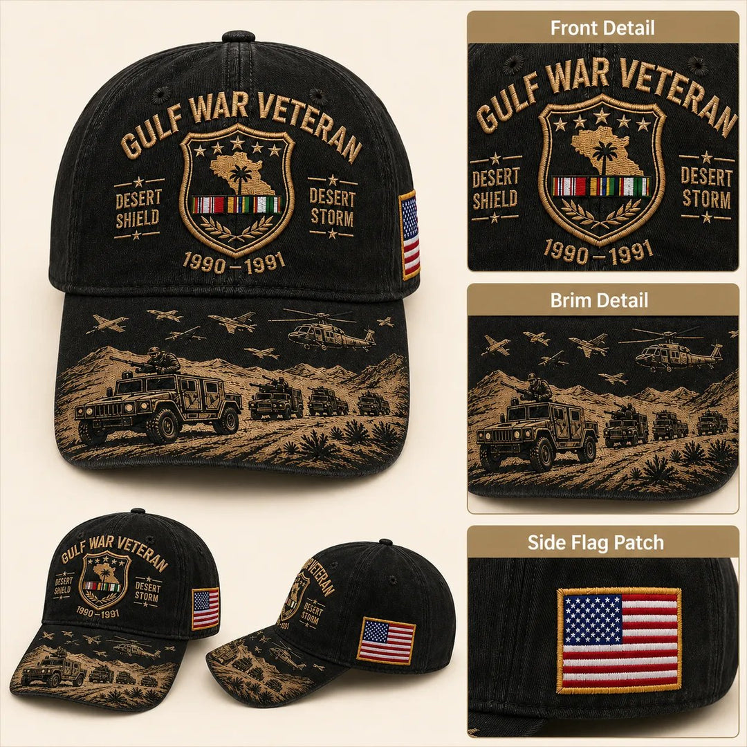 LAST DAY SALE 30% OFF⚡50K+ SOLD!!⚡Gulf War Veteran Desert Shield & Desert Storm Commemorative Cap