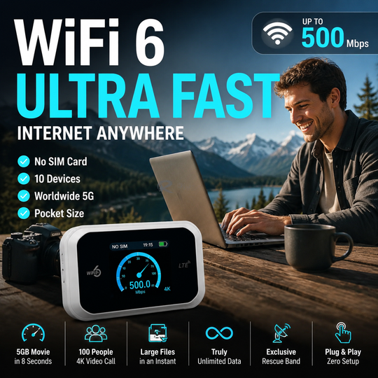 📶 LIMITED-TIME 50% OFF! ⚡Limited-Time Offer-Mobile hotspot with full Wi-Fi coverage✨SIM card not included