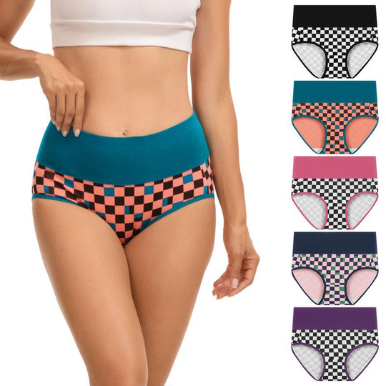 💖LIMITED OFFER – Buy 1 Get 3 Packs✨Women's High Waisted Cotton Panties,👍Soft & Breathable& Comfortable & Stretchy Full Coverage Briefs for Everyday Wear