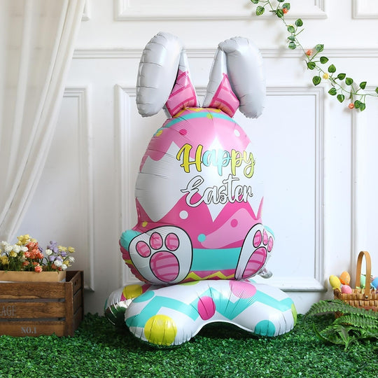 🎁Easter Early Bird Sale🐰Giant 3D Standing Bunny Balloon Self-Supporting Festive Cheer