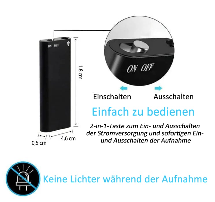 🔥2026 New Arrivals: 30% Off for a Limited Time!🔥 – Smart Sound Capture, Compact & Easy to Use, Long Battery Life 🔋