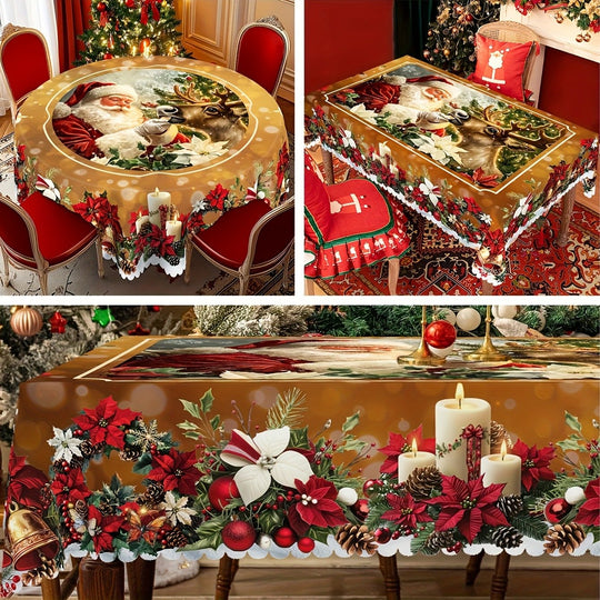 💥DERNIER JOUR DE VENTE -50%⏰50 000+ VENDUS ! ✨Nappe de Noël