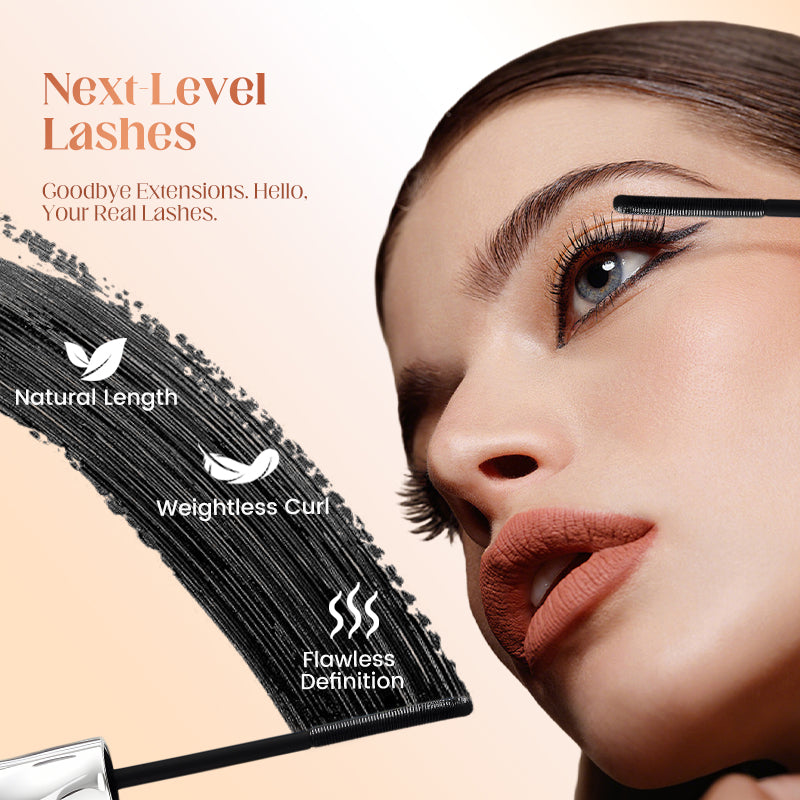 💞50K+ SOLD!👁️✨ All-Day Beautiful Lashes, Smudge-Proof! Waterproof Fiber Mascara for Natural Volume