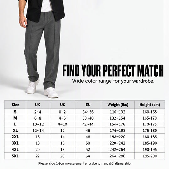 🏷️ Easy Fit, Everyday Style | Men's Drawstring Straight-Leg Pants