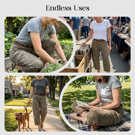 ⏳Limited-time 50% off⏰Women's Relaxed Casual Cargo Capris👖