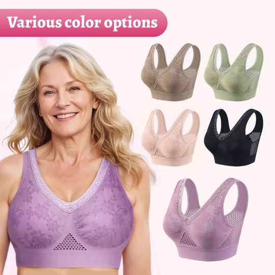 🏆Summer Hot Sale 50% OFF‼️✨Lace Wireless Bra That Provides Excellent Support🤍Soft Floral Lace Wire-Free Lift Bra Anti-Slip All-Day Comfort💐