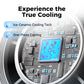 ❄️ 3 in 1 Mini Handheld Cooling Fan - 199 Speed Wind Power & Ice Cooling Function